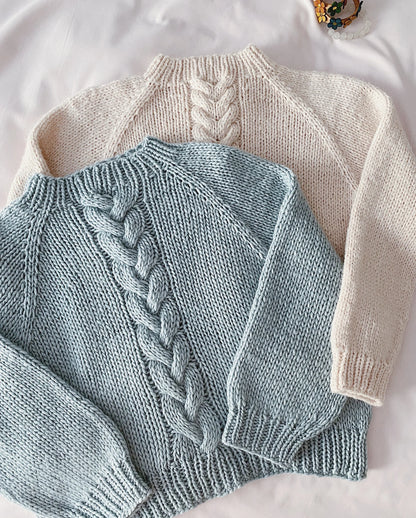 Chunky Cable Sweater Knitting Pattern