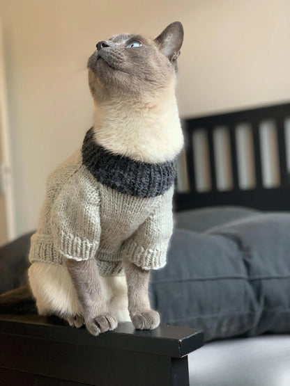 Cat or Small Dog Sweater Knitting Pattern