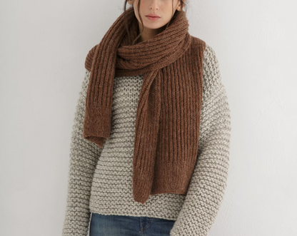 Long Scarf Knit Pattern
