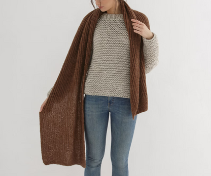 Long Scarf Knit Pattern