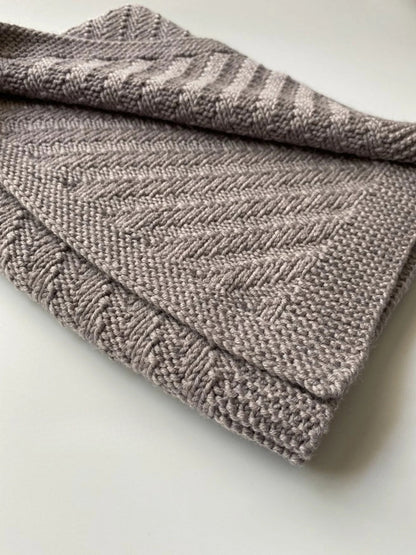 Cable Knit Baby Blanket Knitting Pattern