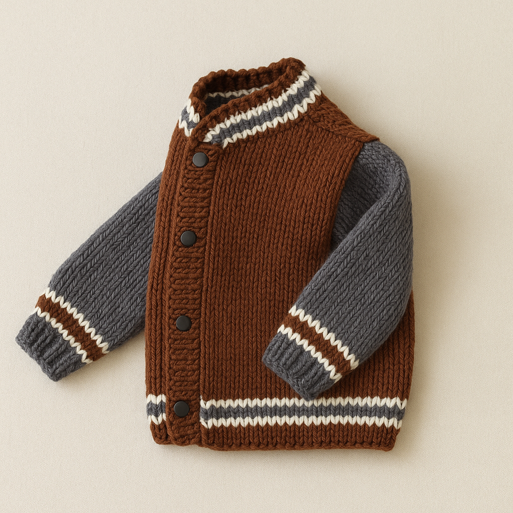 Back-to-School Kids Jacket Knitting Pattern