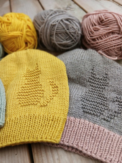 Easy Cat Motif Hat Knitting Pattern