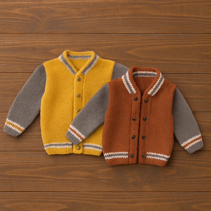 Back-to-School Kids Jacket Knitting Pattern