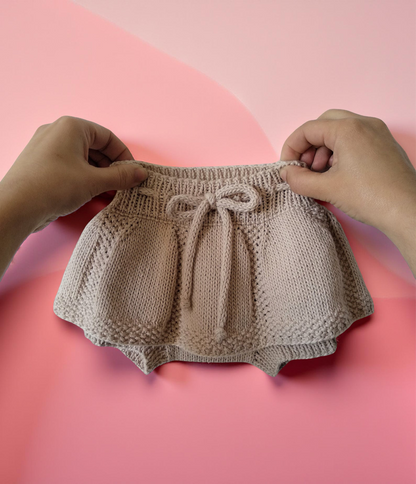 Spring Duo Baby Skorts Knitting Pattern