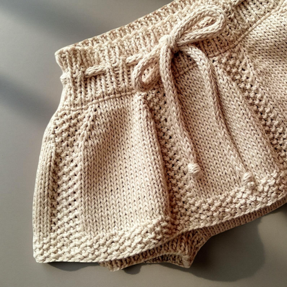 Spring Duo Baby Skorts Knitting Pattern