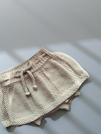 Spring Duo Baby Skorts Knitting Pattern