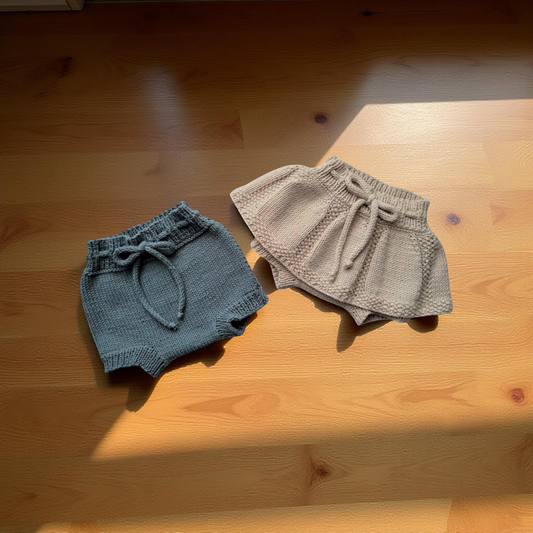 Spring Duo Baby Skorts Knitting Pattern