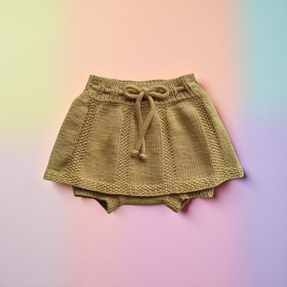 Spring Duo Baby Skorts Knitting Pattern