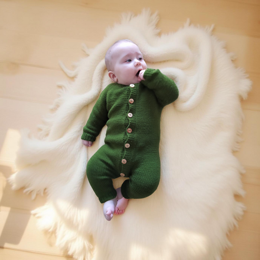 Maple Baby Overalls Knitting Pattern