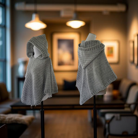 Hooded Poncho Crochet Pattern
