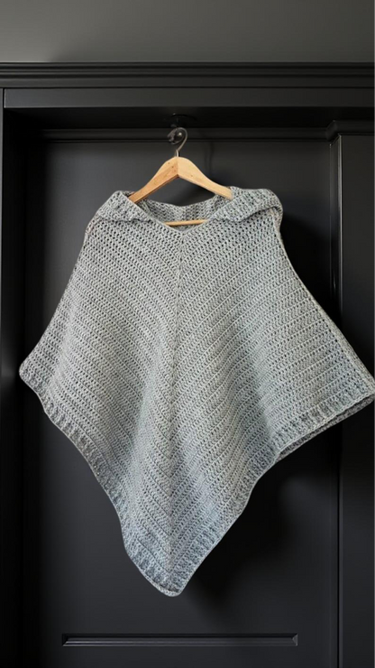 Hooded Poncho Crochet Pattern
