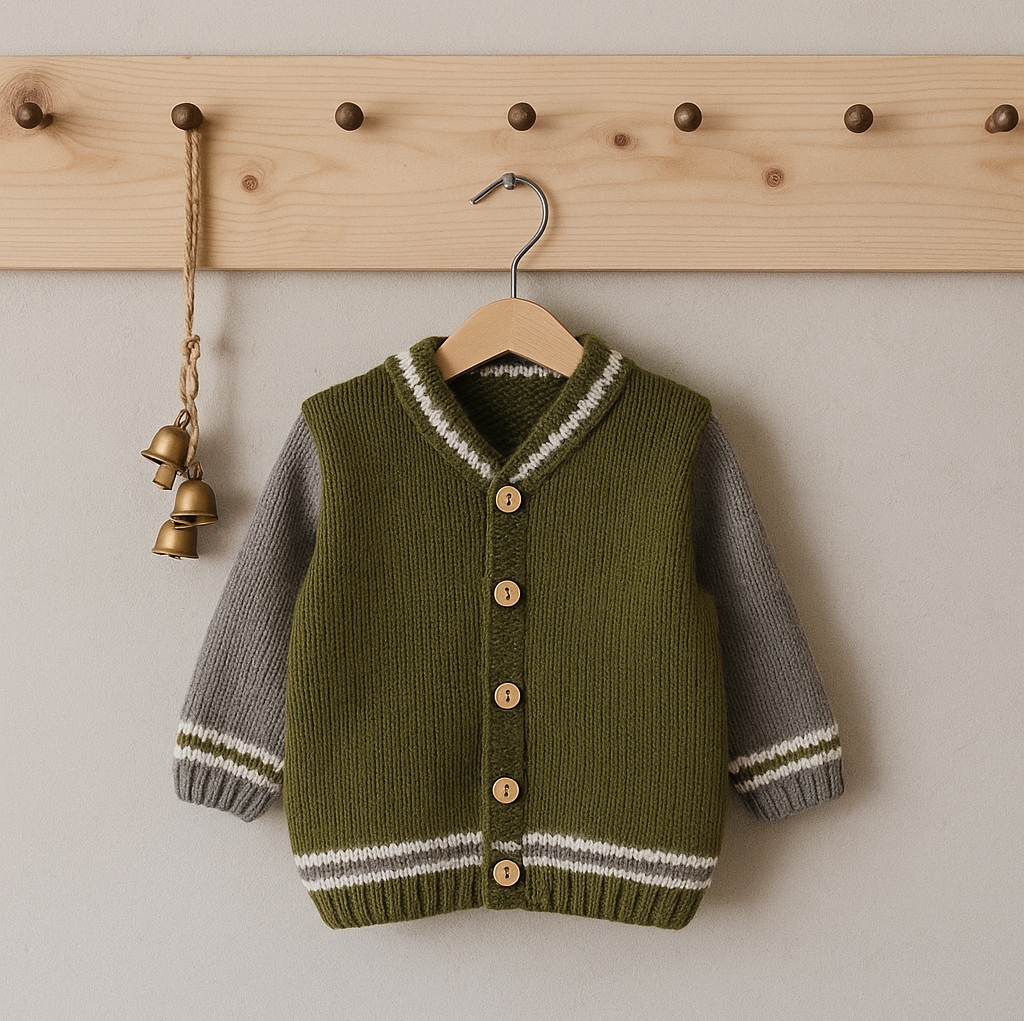 Back-to-School Kids Jacket Knitting Pattern