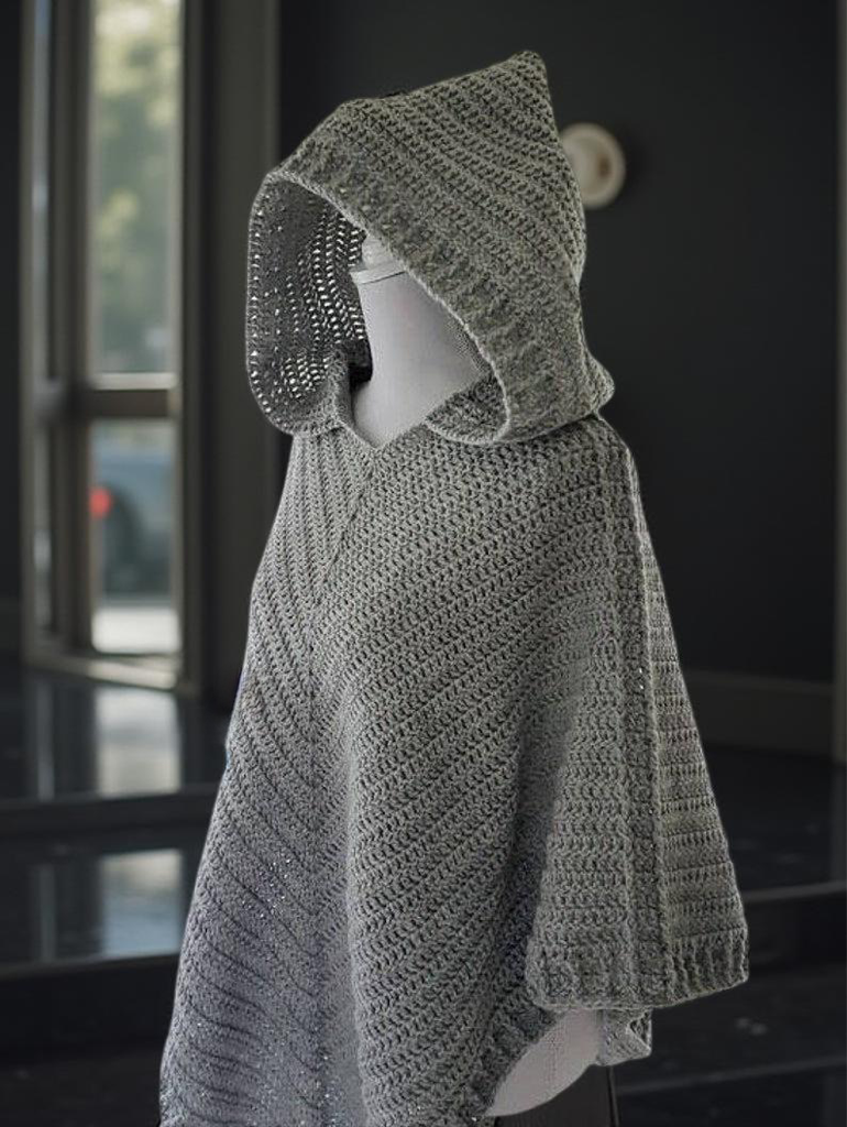 Hooded Poncho Crochet Pattern
