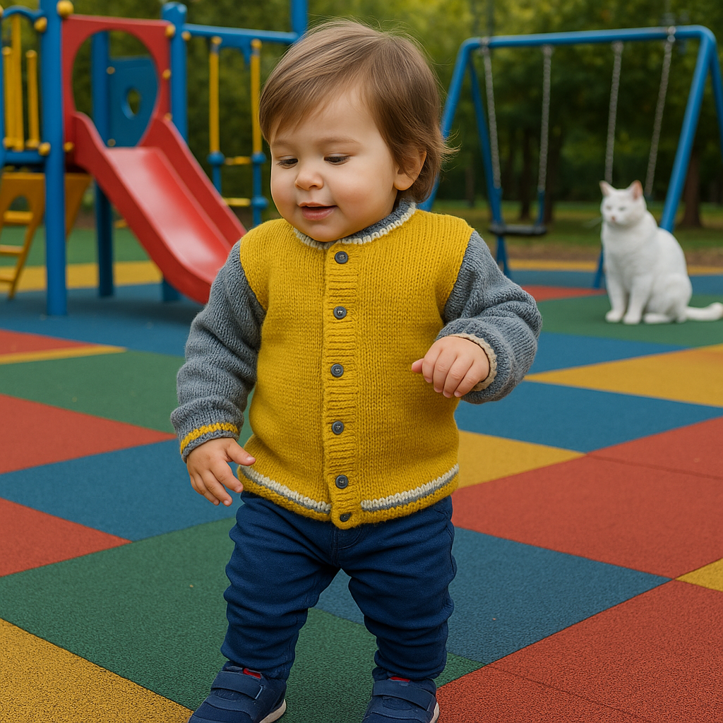 Back-to-School Kids Jacket Knitting Pattern