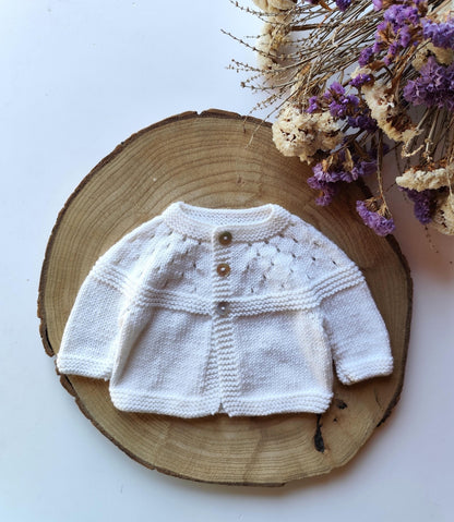 Jacinto Baby Cardigan Knitting Pattern