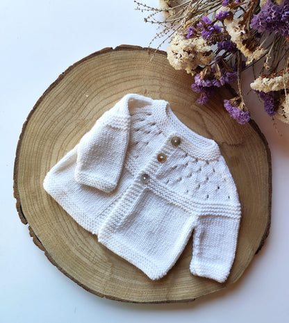 Jacinto Baby Cardigan Knitting Pattern