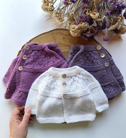 Jacinto Baby Cardigan Knitting Pattern