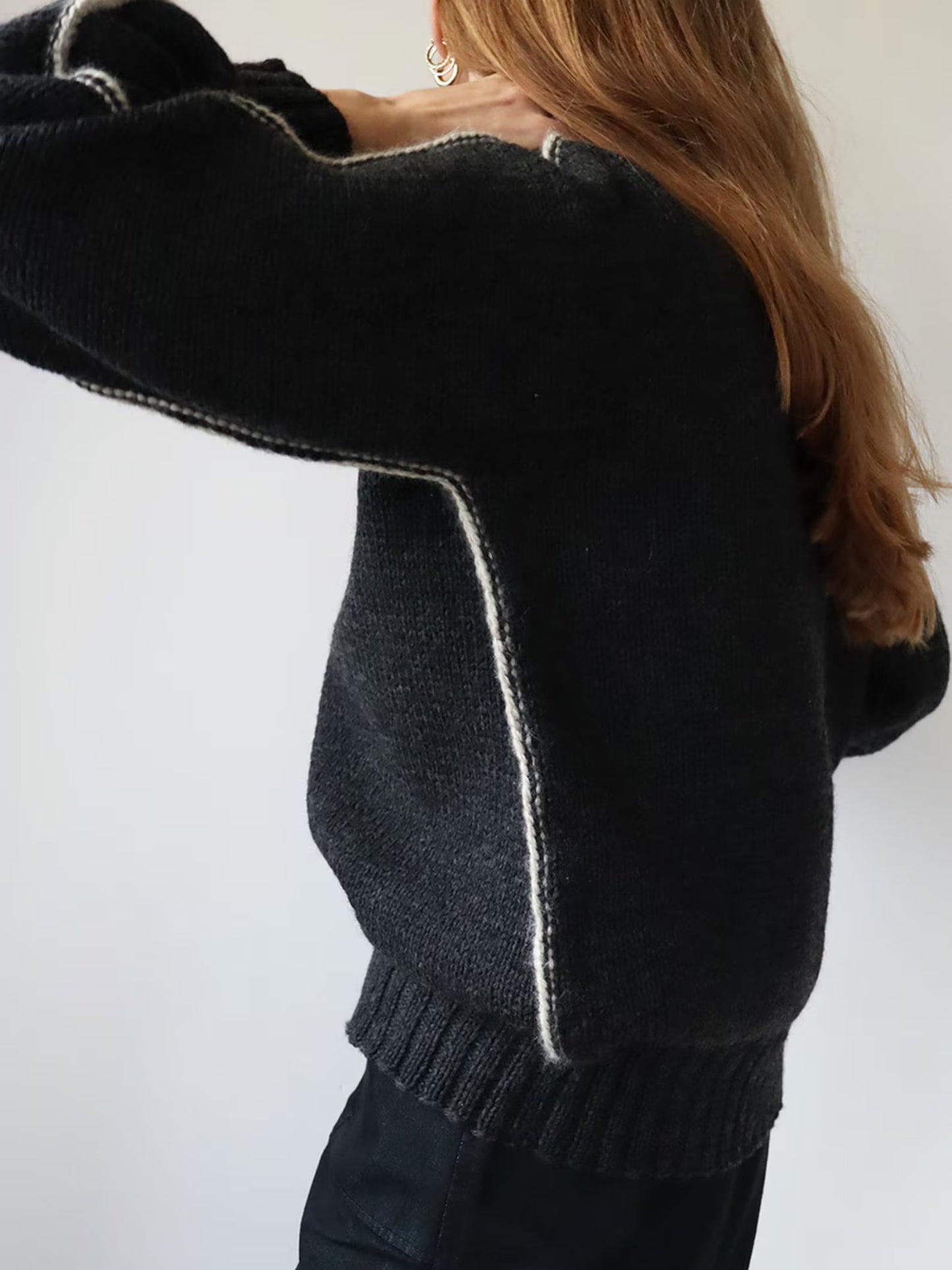 Outline Sweater Knitting Pattern