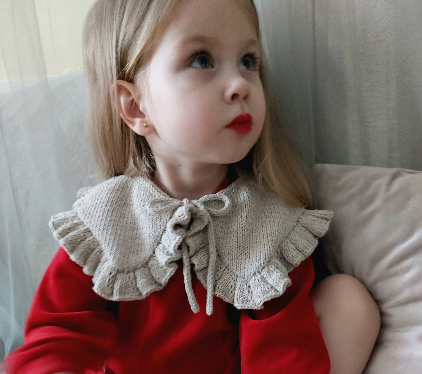 Ruffle Collar Knitting Pattern