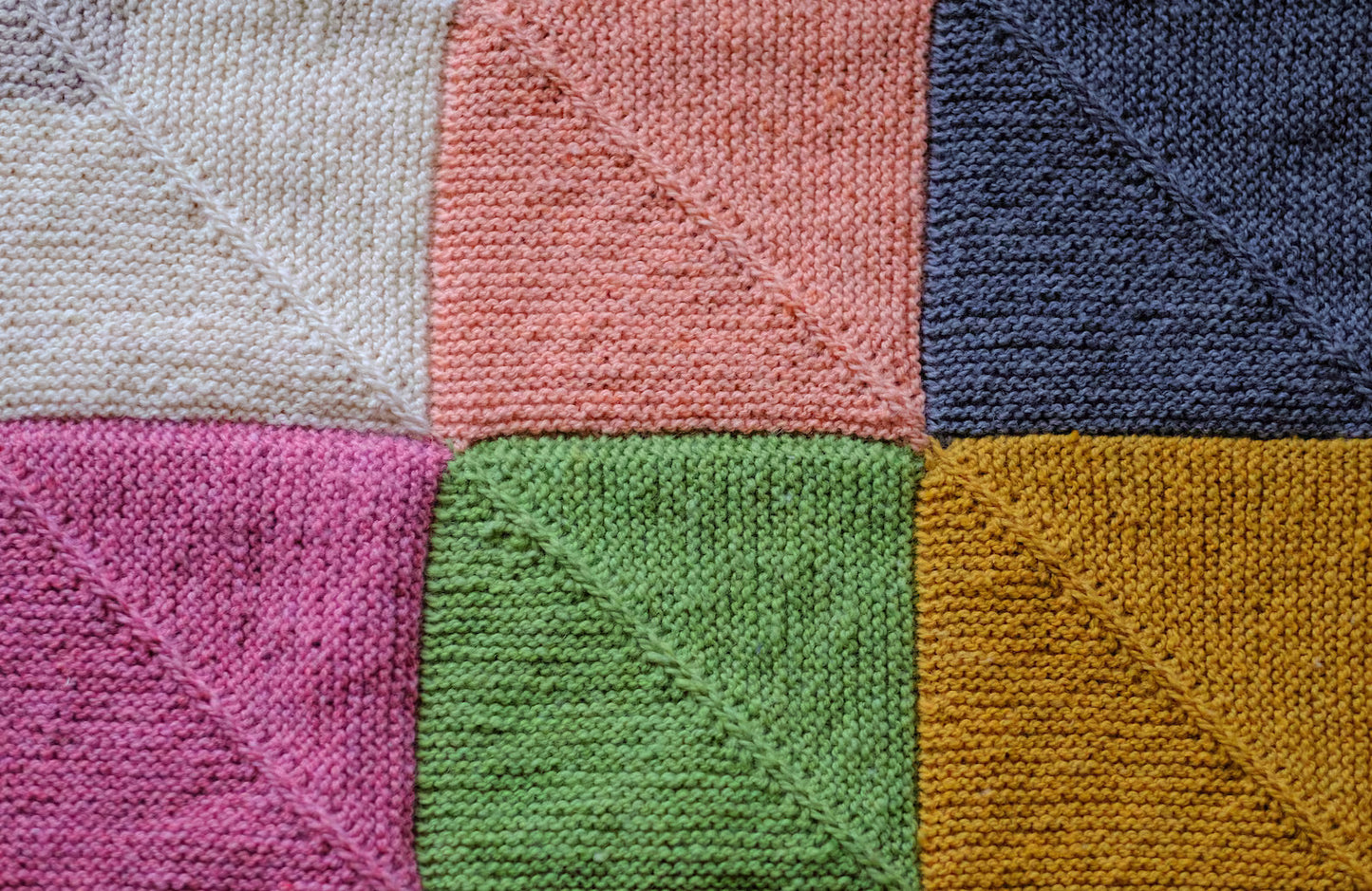 Mitered Square Blanket Knitting Pattern