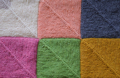 Mitered Square Blanket Knitting Pattern