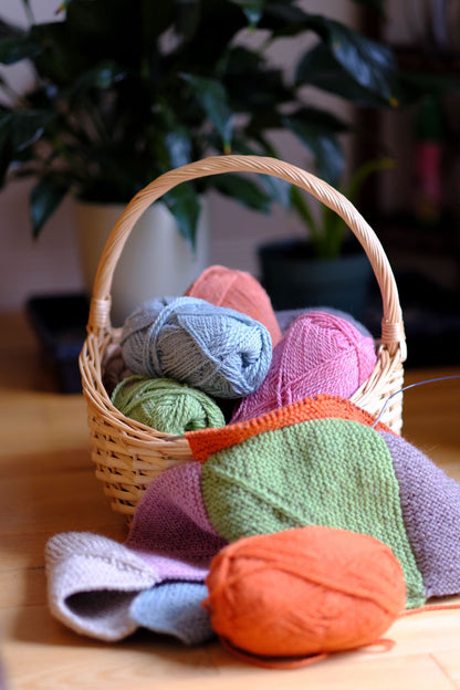 Mitered Square Blanket Knitting Pattern