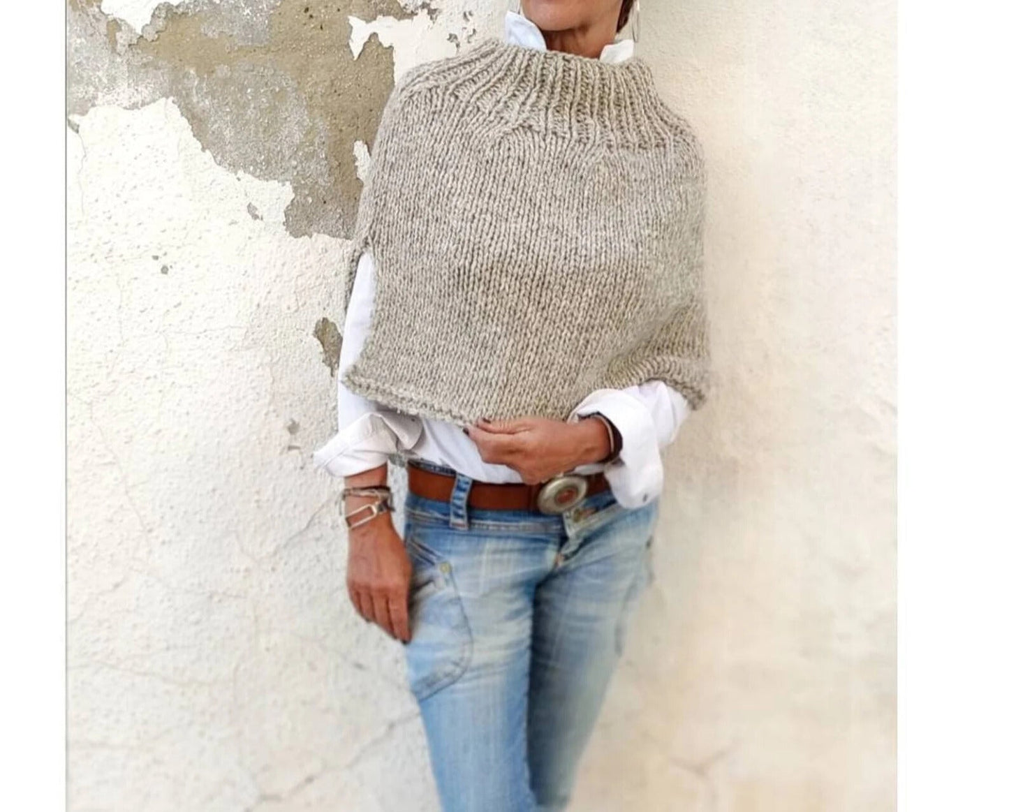 Wool Poncho Knitting Pattern