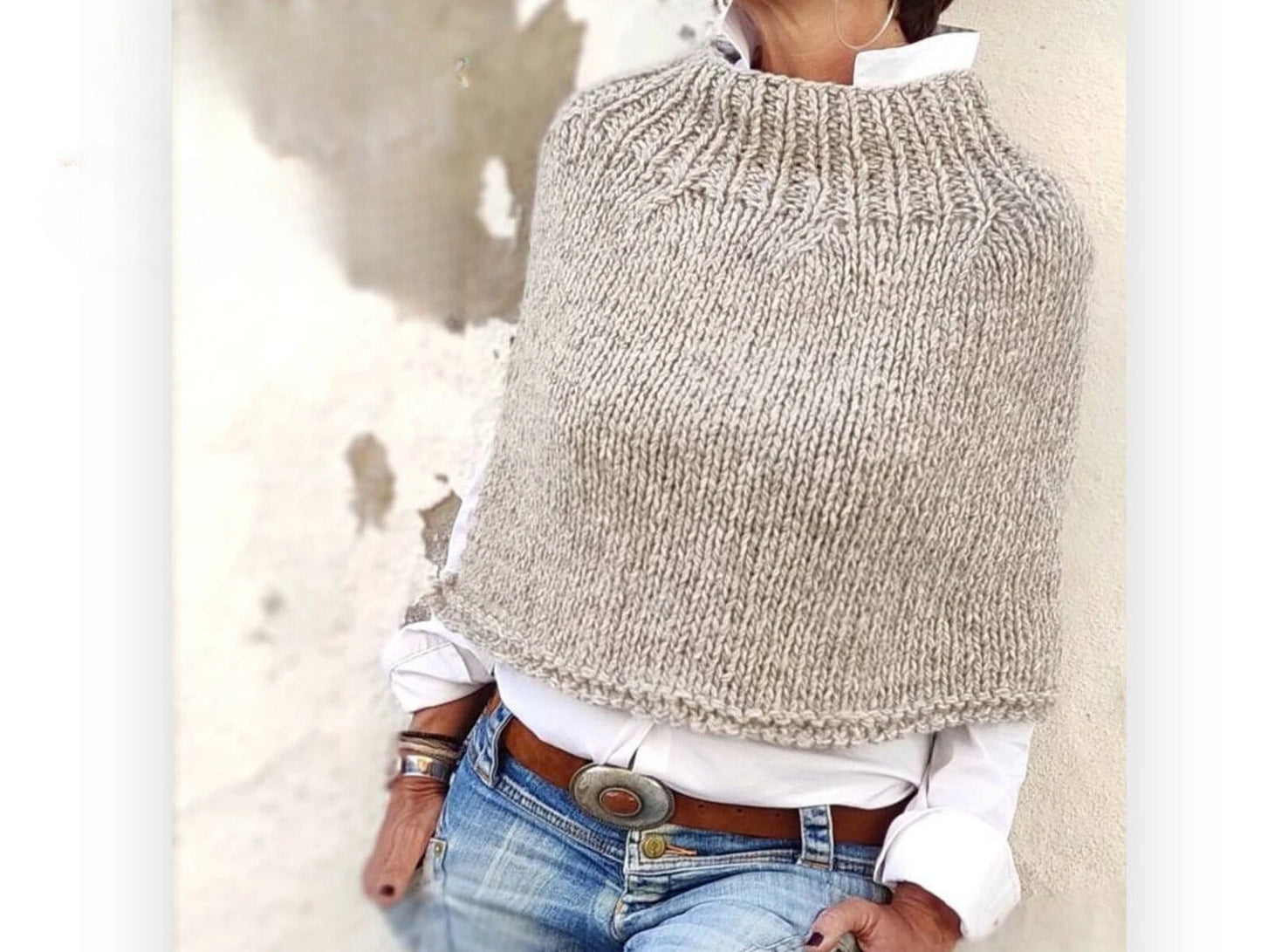 Wool Poncho Knitting Pattern