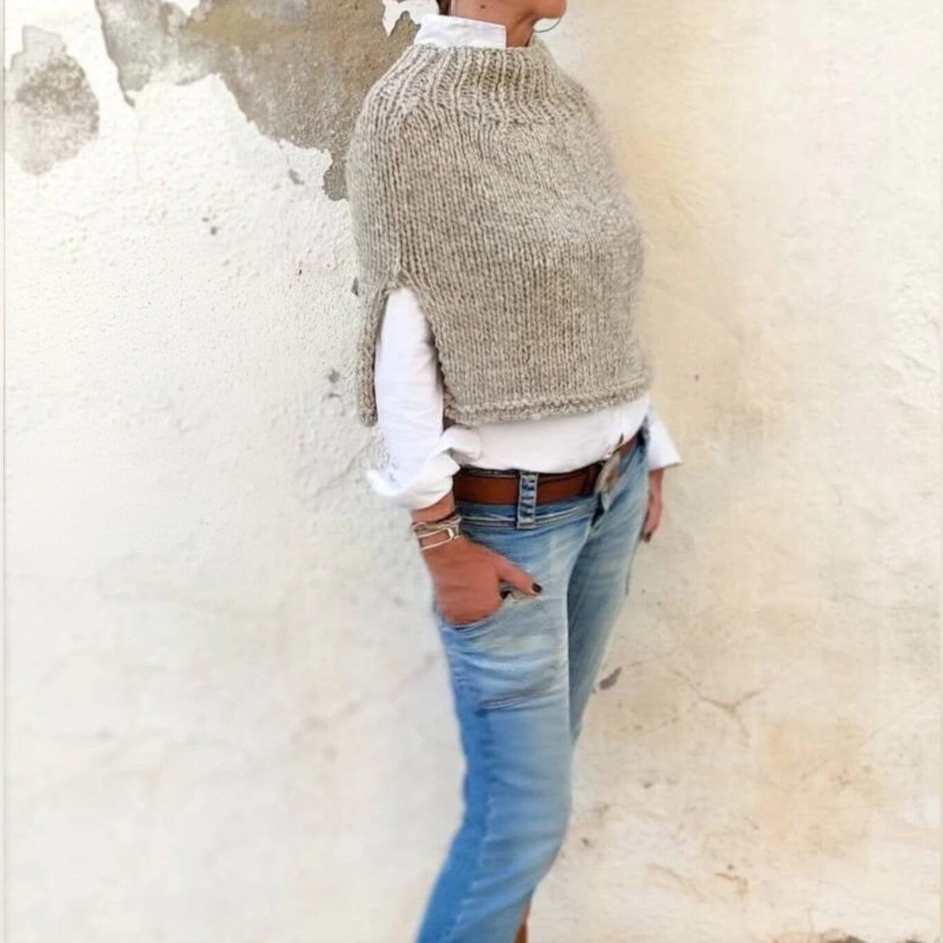 Wool Poncho Knitting Pattern