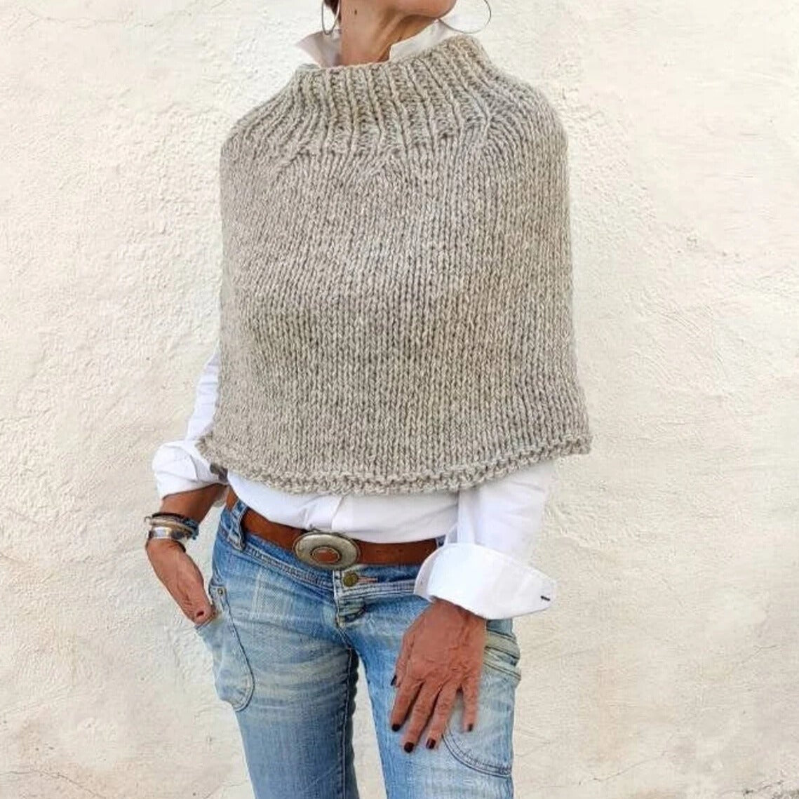 Wool Poncho Knitting Pattern