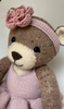 Flower Pinafore Teddy Bear Knitting Pattern