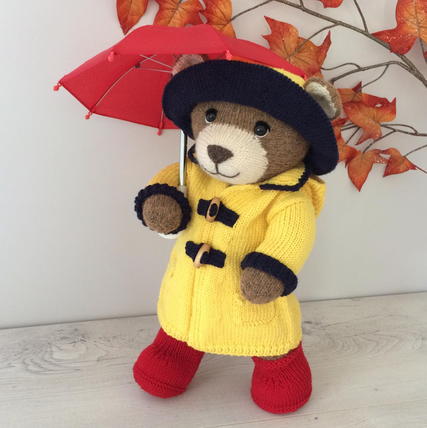 Raincoat Outfit Knitting Pattern