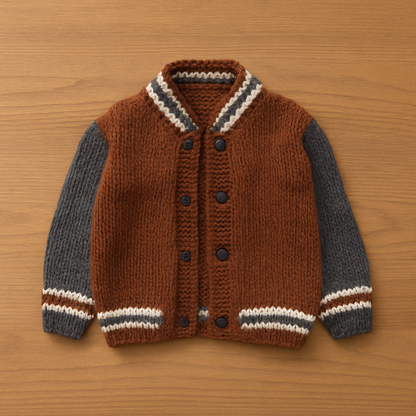 Back-to-School Kids Jacket Knitting Pattern