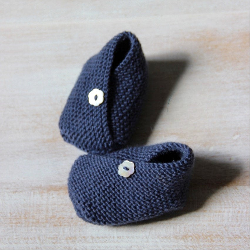Baby Kimono Booties Knitting Pattern