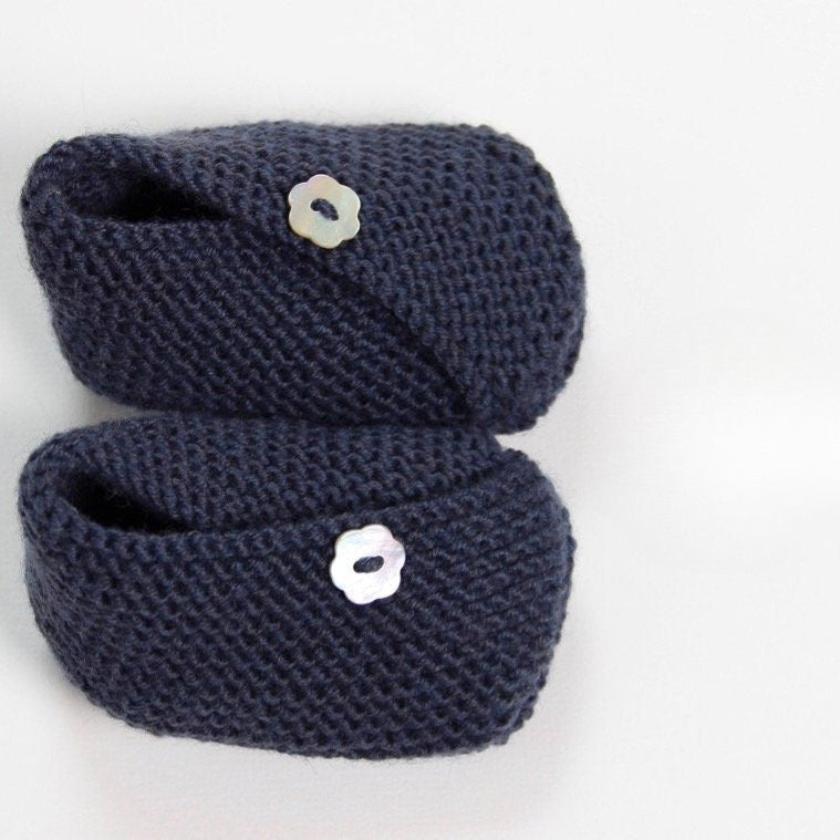 Baby Kimono Booties Knitting Pattern