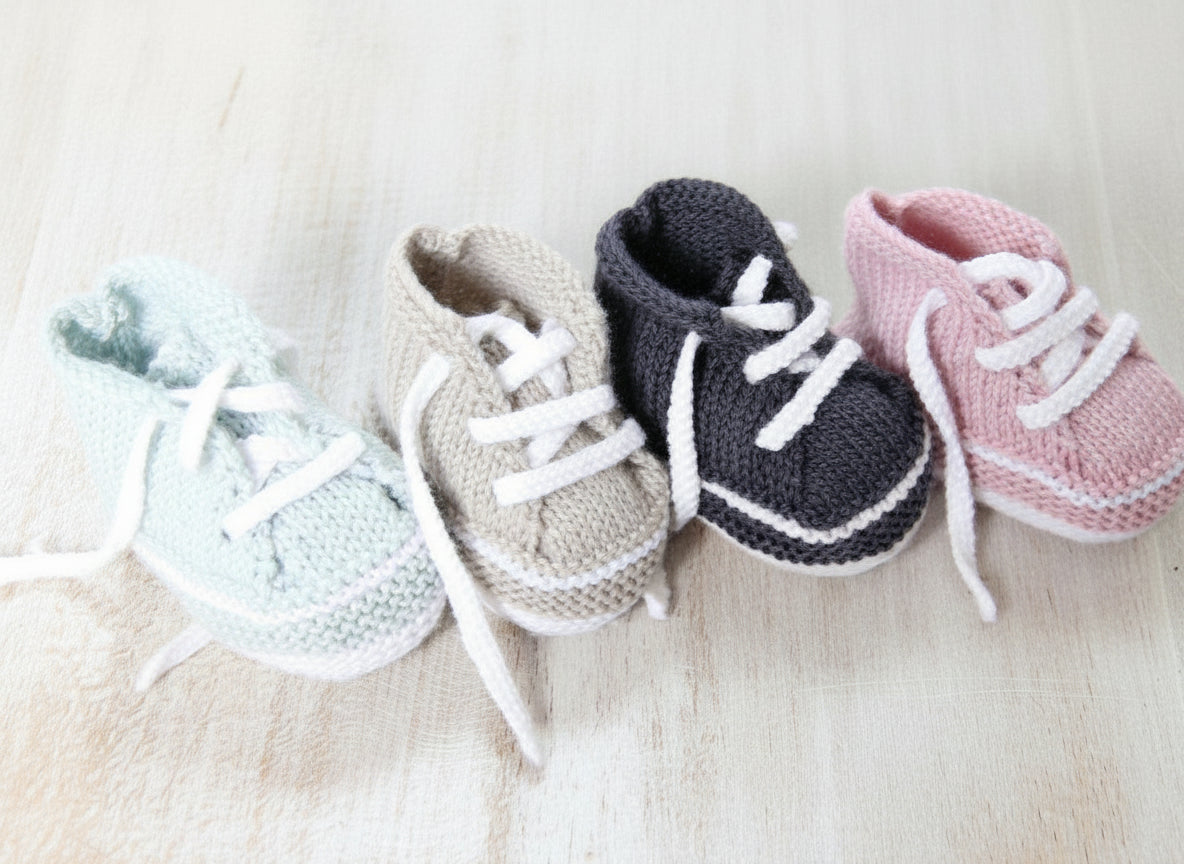 Baby Sneakers Knitting Pattern