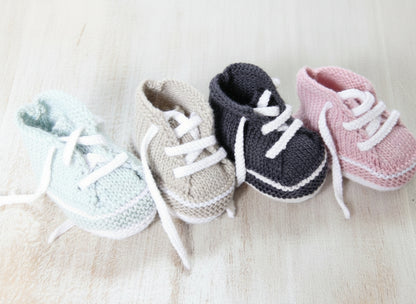 Baby Sneakers Knitting Pattern