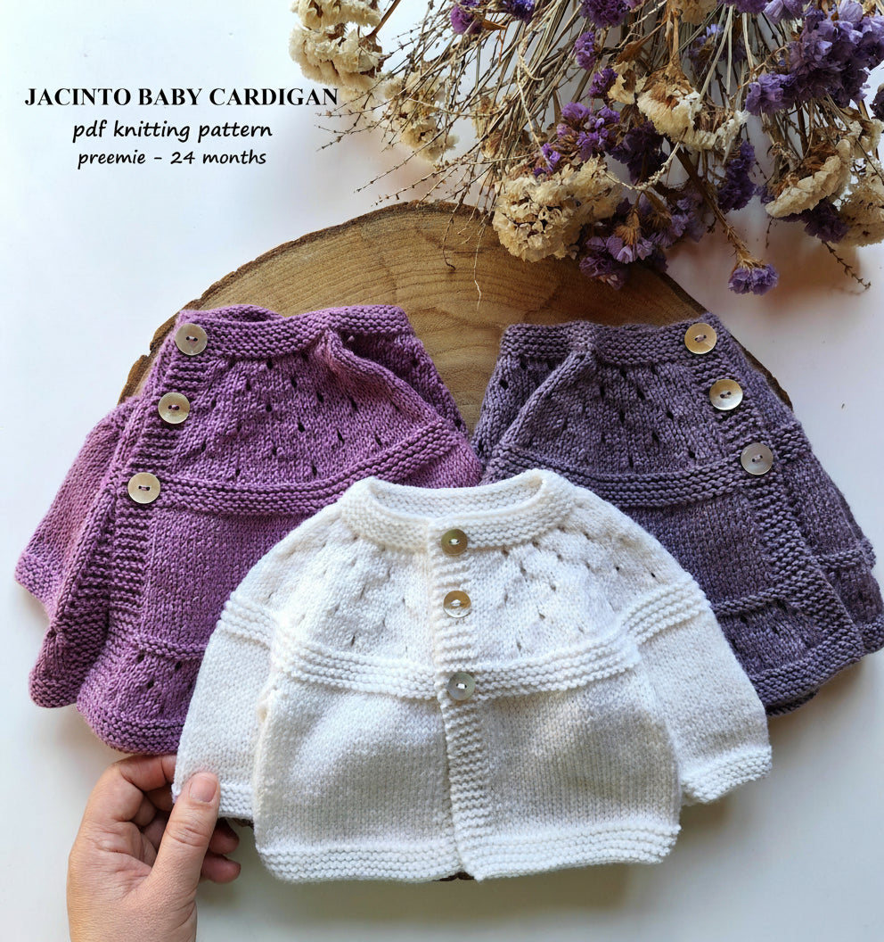 Jacinto Baby Cardigan Knitting Pattern