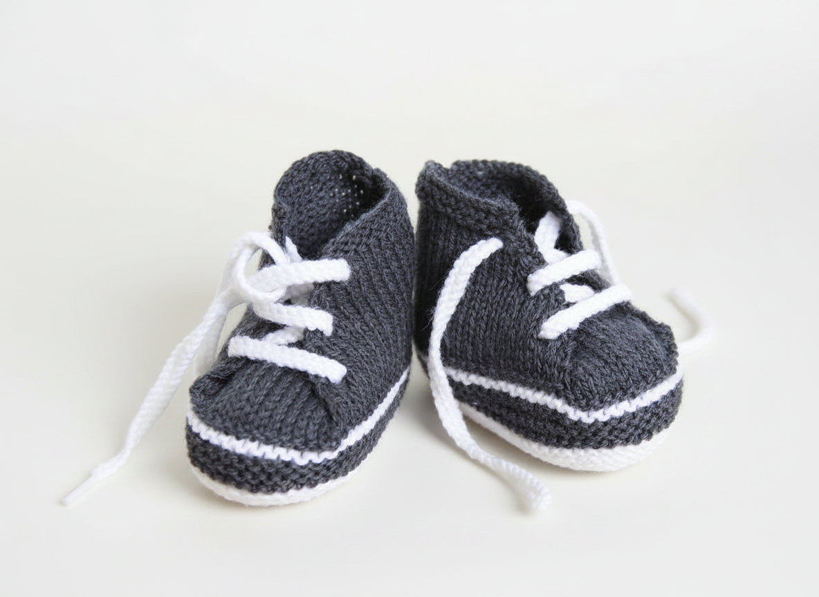 Baby Sneakers Knitting Pattern