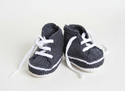 Baby Sneakers Knitting Pattern