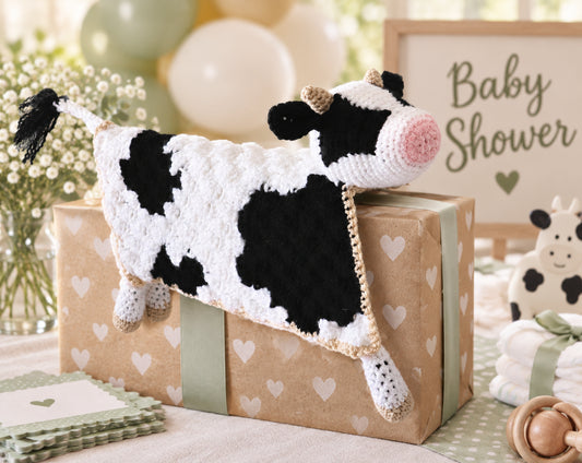 Bessie the Cow Lovey Crochet Pattern