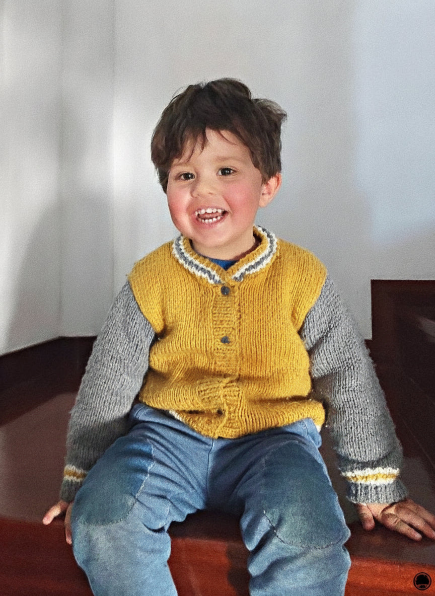 School Kids Jacket Knitting Pattern