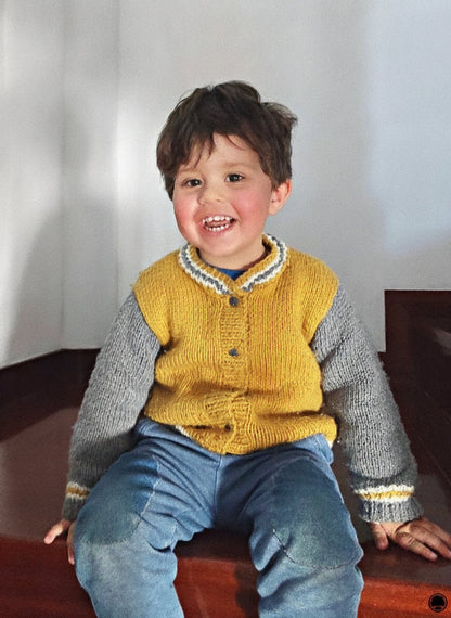 School Kids Jacket Knitting Pattern