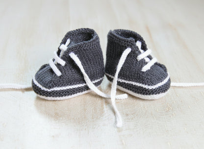 Baby Sneakers Knitting Pattern