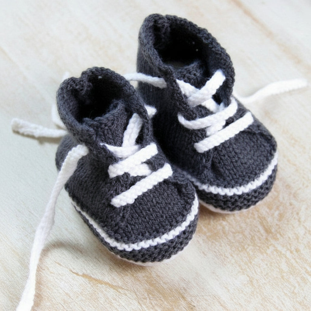 Baby Sneakers Knitting Pattern