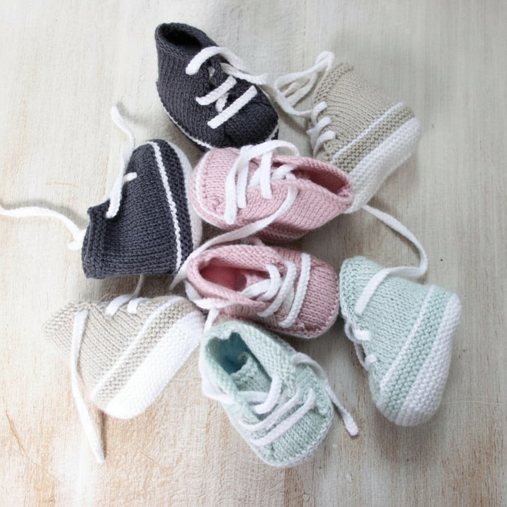 Baby Sneakers Knitting Pattern