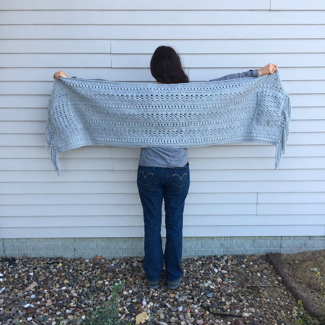 Lesley Pocket Shawl Crochet Pattern