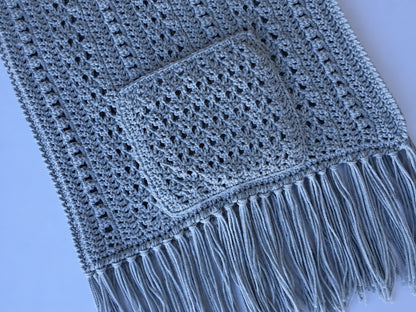Lesley Pocket Shawl Crochet Pattern