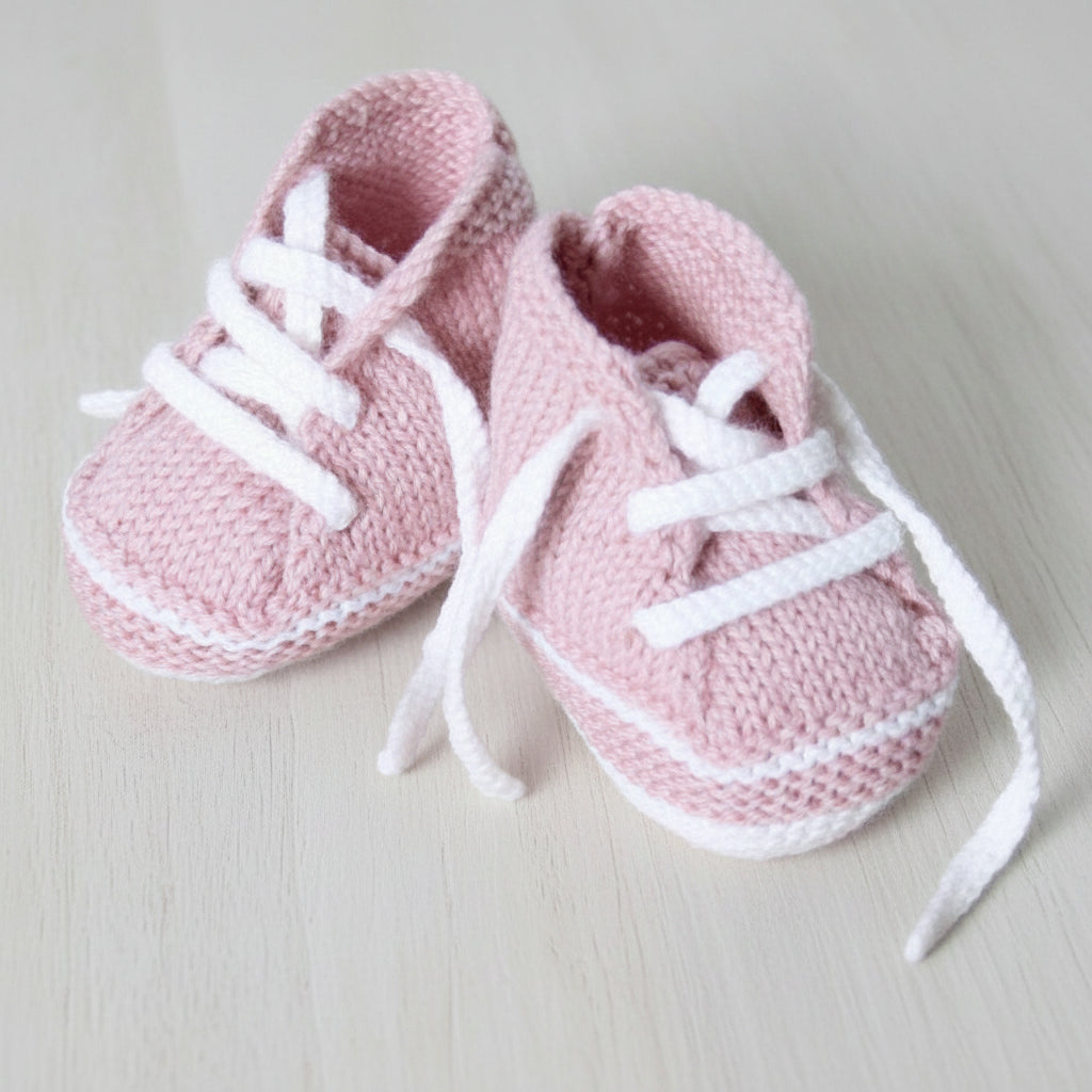 Baby Sneakers Knitting Pattern